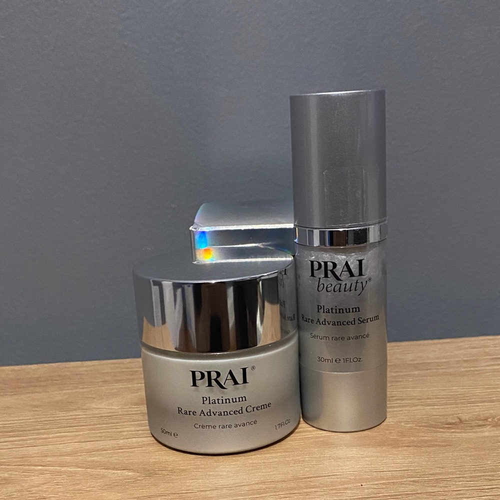 PRAI Platinum Rare Advanced Creme and Serum Set